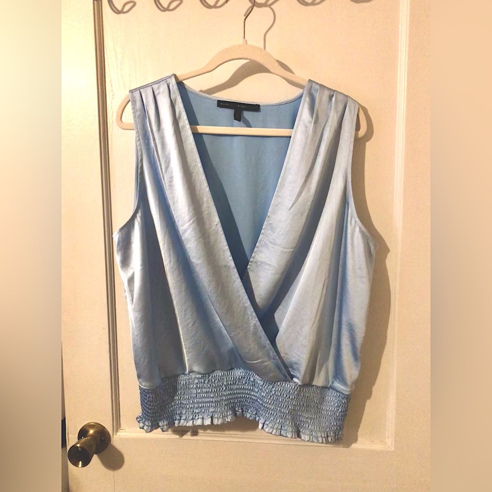 Satin sleeveless blouse WHBM.